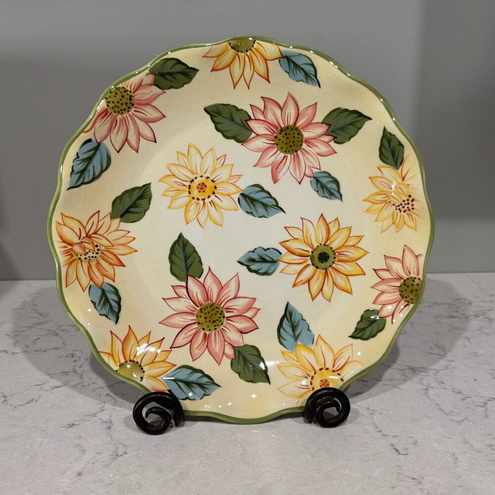 Longaberger Sunflower Serving Platter